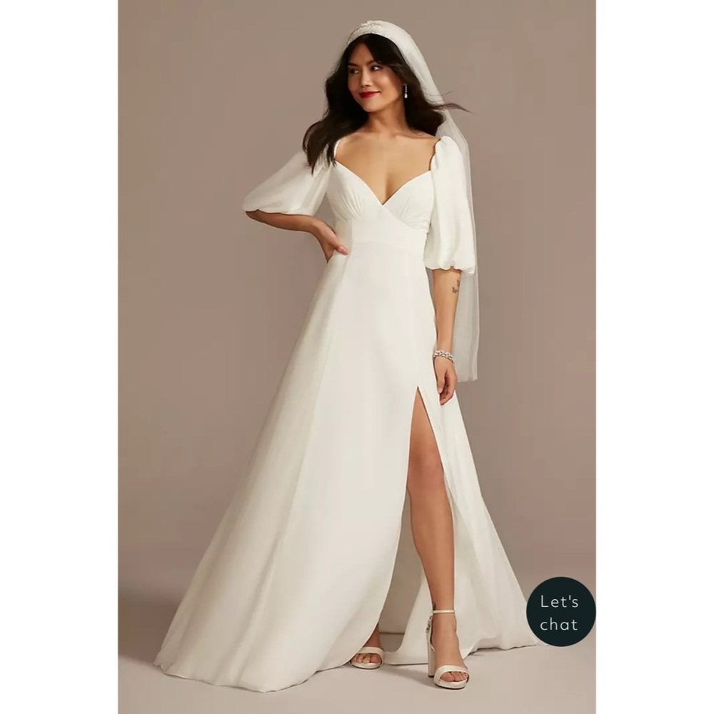 NEW David’s Bridal Georgette Dress Size 12